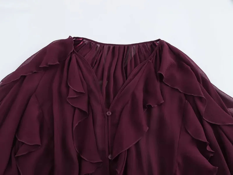 Chic Ruffle Shirt