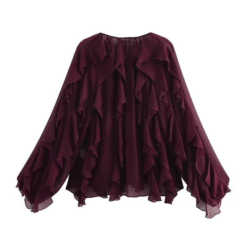 Chic Ruffle Shirt