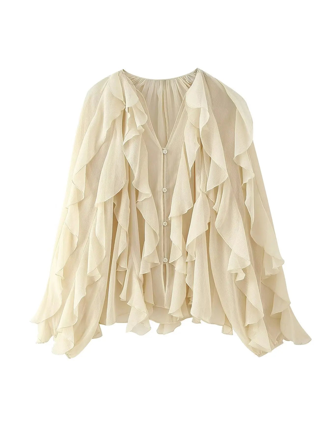 Chic Ruffle Shirt