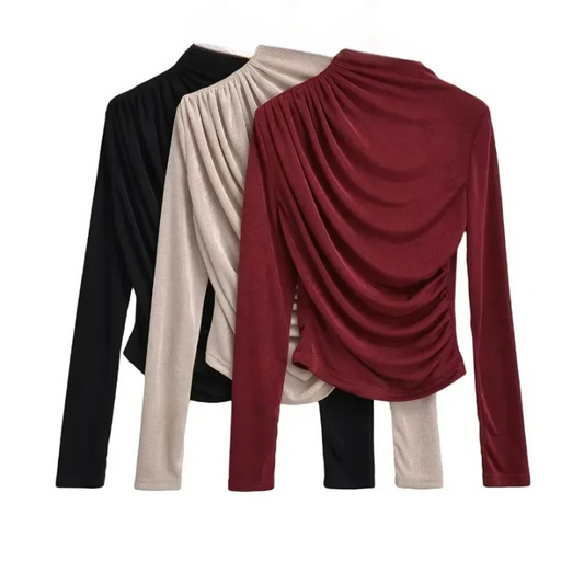 Chic Cozy Ruched Turtleneck