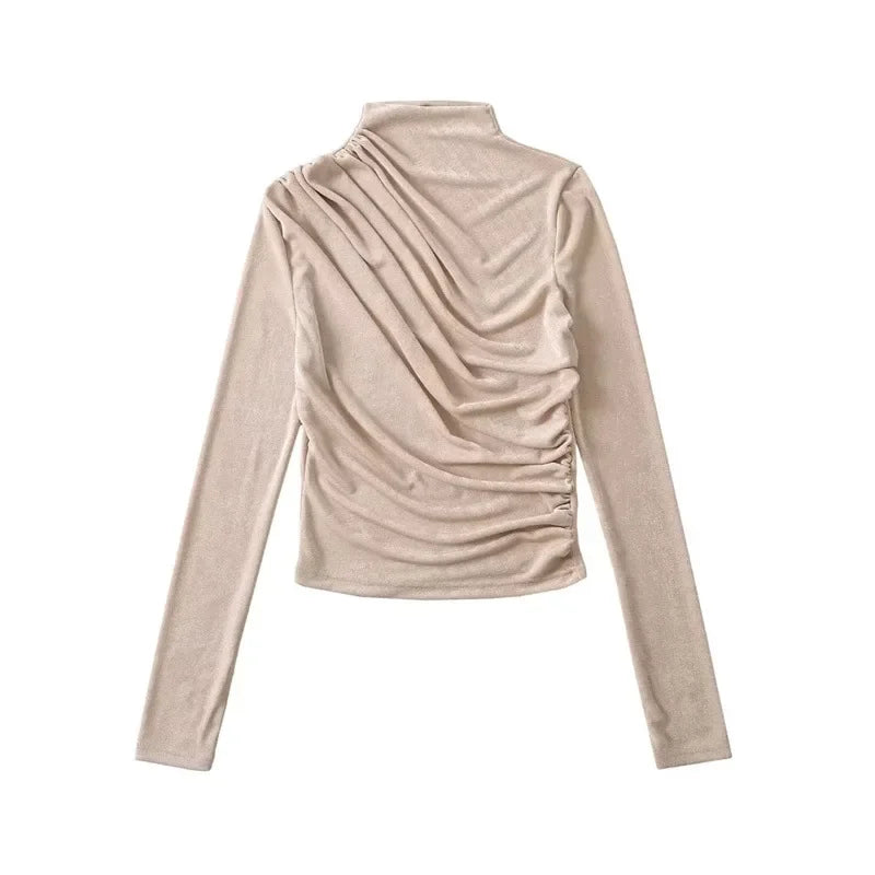 Chic Cozy Ruched Turtleneck