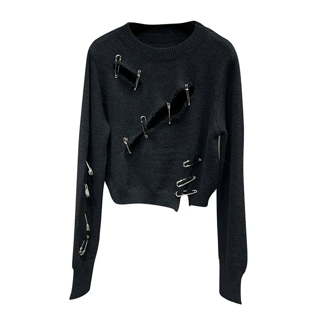 Vintage Gothic Knit Sweater