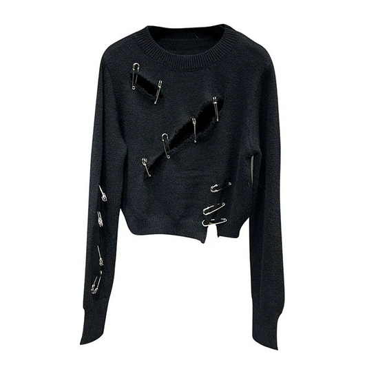 Vintage Gothic Knit Sweater