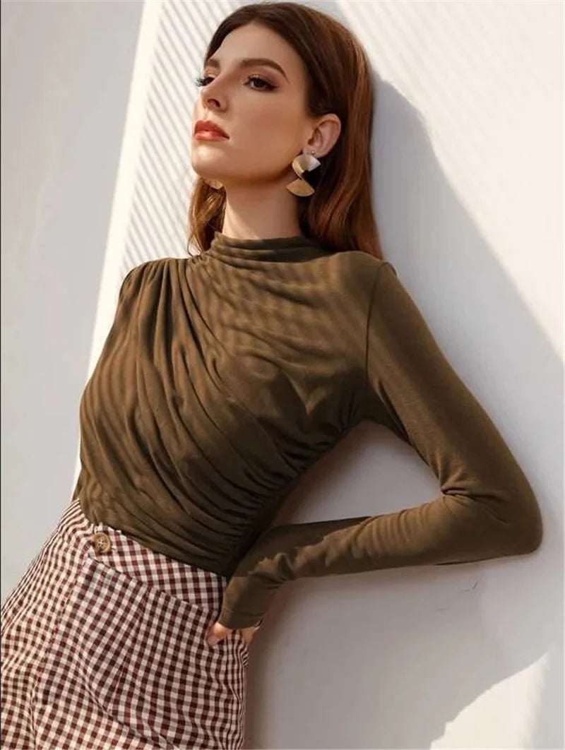 Cozy Pleated Blouse