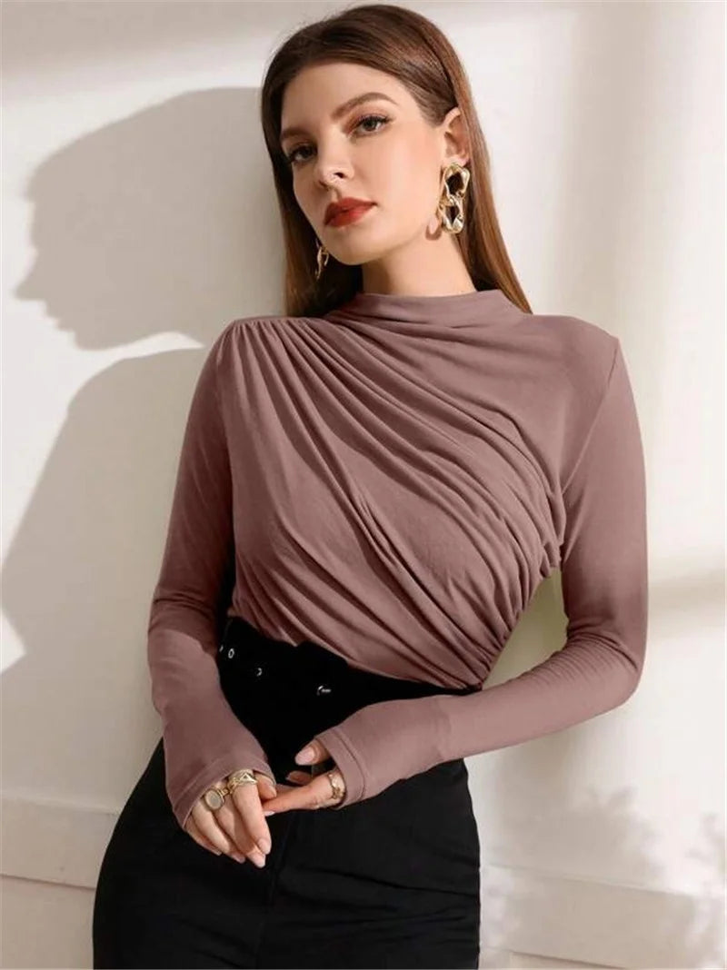 Cozy Pleated Blouse
