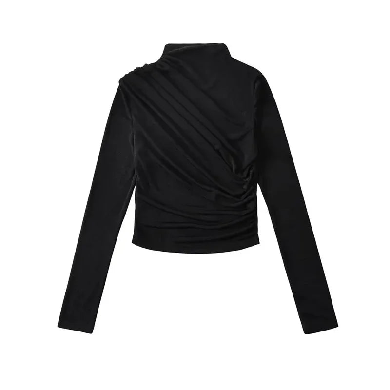 Chic Cozy Ruched Turtleneck