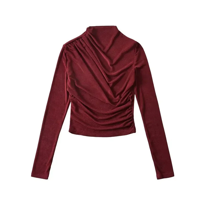 Chic Cozy Ruched Turtleneck