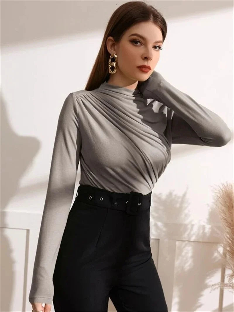 Cozy Pleated Blouse