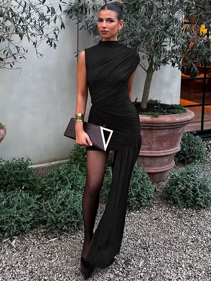 Divine Draped Mini Dress