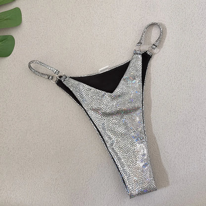 Shiny Silver Swim Set