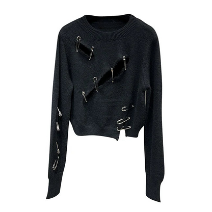 Vintage Gothic Knit Sweater