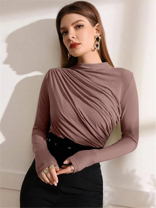 Cozy Pleated Blouse