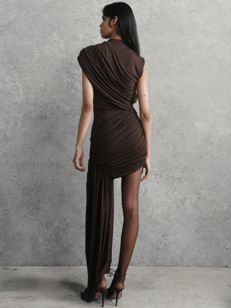 Divine Draped Mini Dress