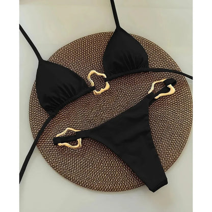 Glamorous Lace-Up Bikini