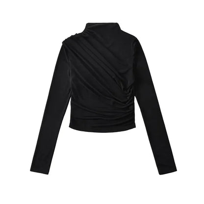Chic Cozy Ruched Turtleneck