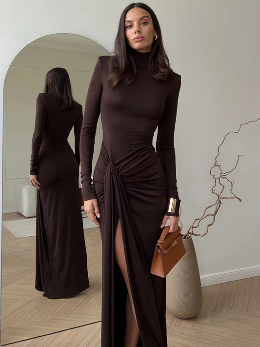 Chic Turtleneck Maxi
