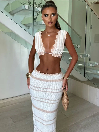 Stylish Knit Beach Set