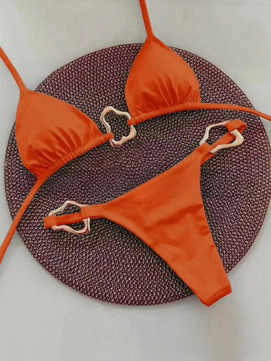 Glamorous Lace-Up Bikini