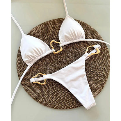 Glamorous Lace-Up Bikini