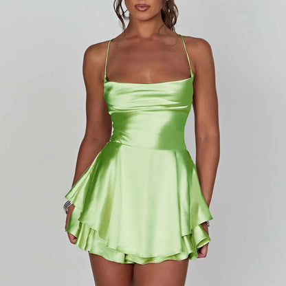 Satin Backless Bliss